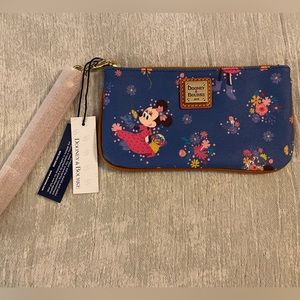 NWT Dooney and Burke Disney Wristlet Minnie Flowers